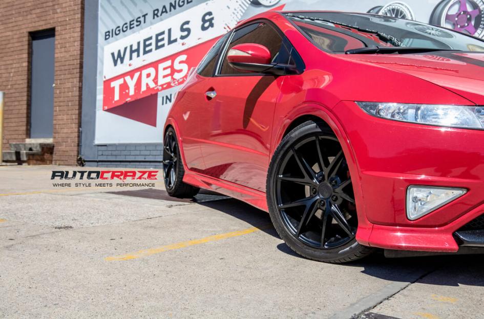 HONDA CIVIC 5 STUD MISANO MATTE BLACK